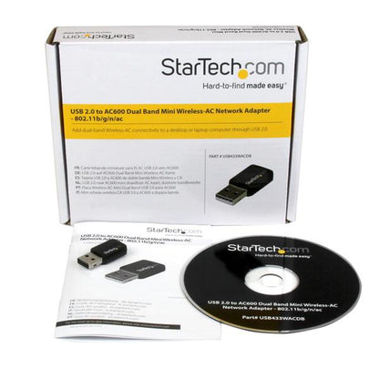 StarTech.com USB433WACDB tarjeta de red WLAN 433 Mbit/s
