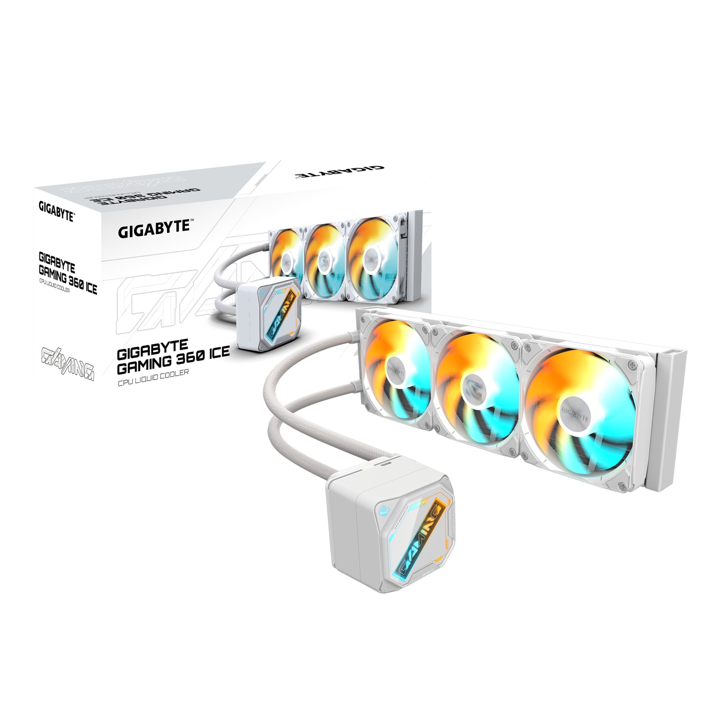Enfriamiento Líquido Gigabyte GAMING 360 ICE 3x120mm hasta 2200RPM Blanco 1851/1700/115X/1200/AM5/AM4