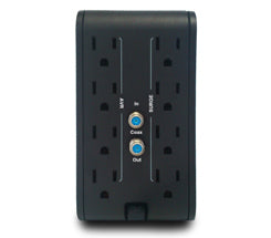 Regulador de voltaje CDP R2CU-AVR1008 1000VA/500W indicadores LED de funcionamiento 8  NEMA 5-15R y 4 puertos USB