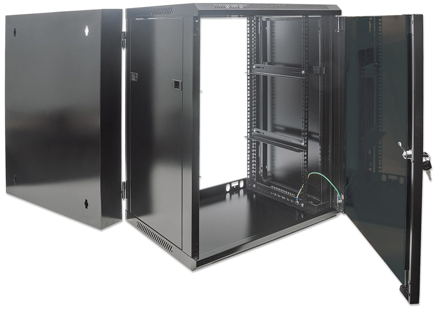 Intellinet 711845 armario rack 9U Bastidor de pared Negro