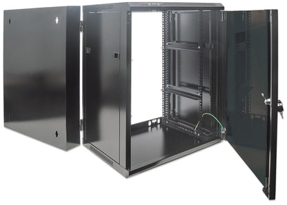 Intellinet 711845 armario rack 9U Bastidor de pared Negro