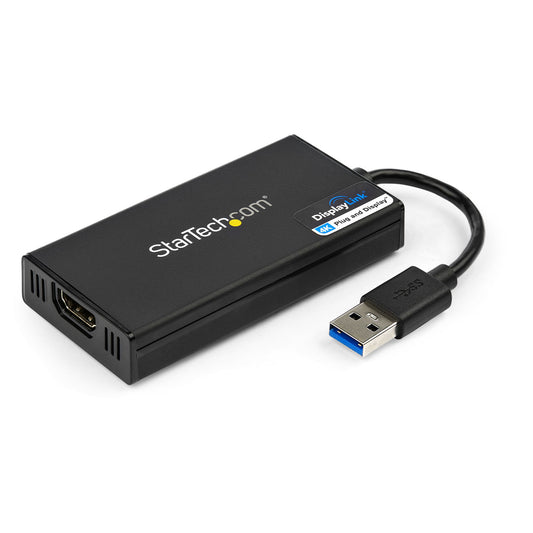 StarTech.com USB32HD4K adaptador gráfico USB 3840 x 2160 Pixeles Negro