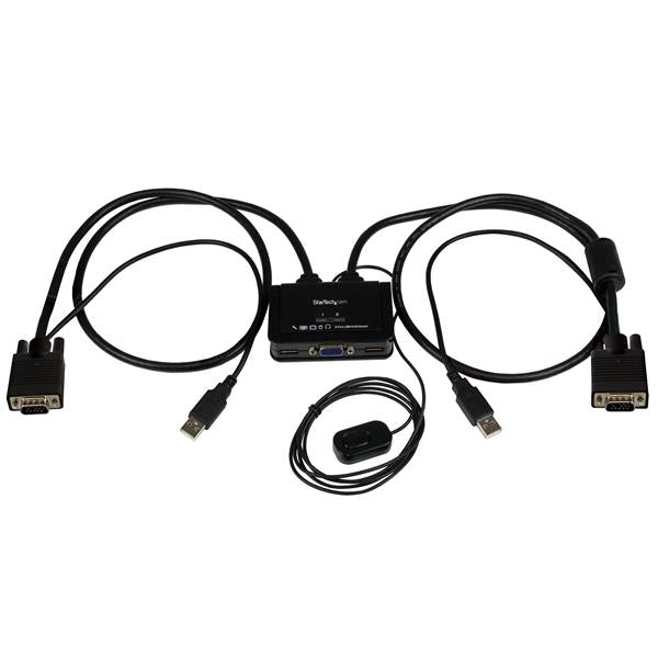 StarTech.com SV211USB interruptor KVM Negro