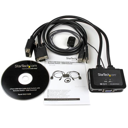 StarTech.com SV211USB interruptor KVM Negro