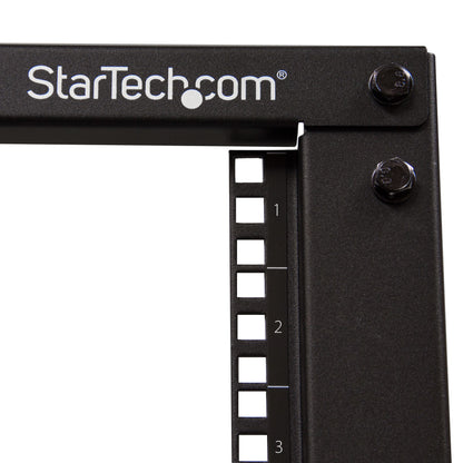 StarTech.com 4POSTRACK18U armario rack Rack o bastidor independiente Negro