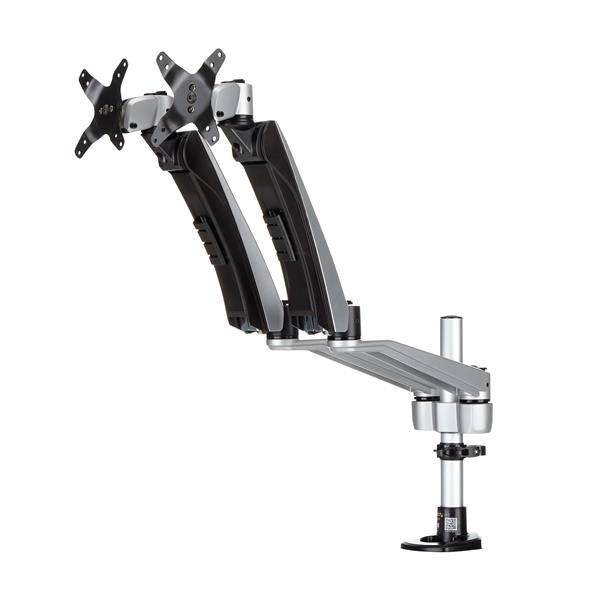 StarTech.com ARMDUAL30 soporte para pantalla plana 76.2 cm (30") Escritorio Negro, Plata