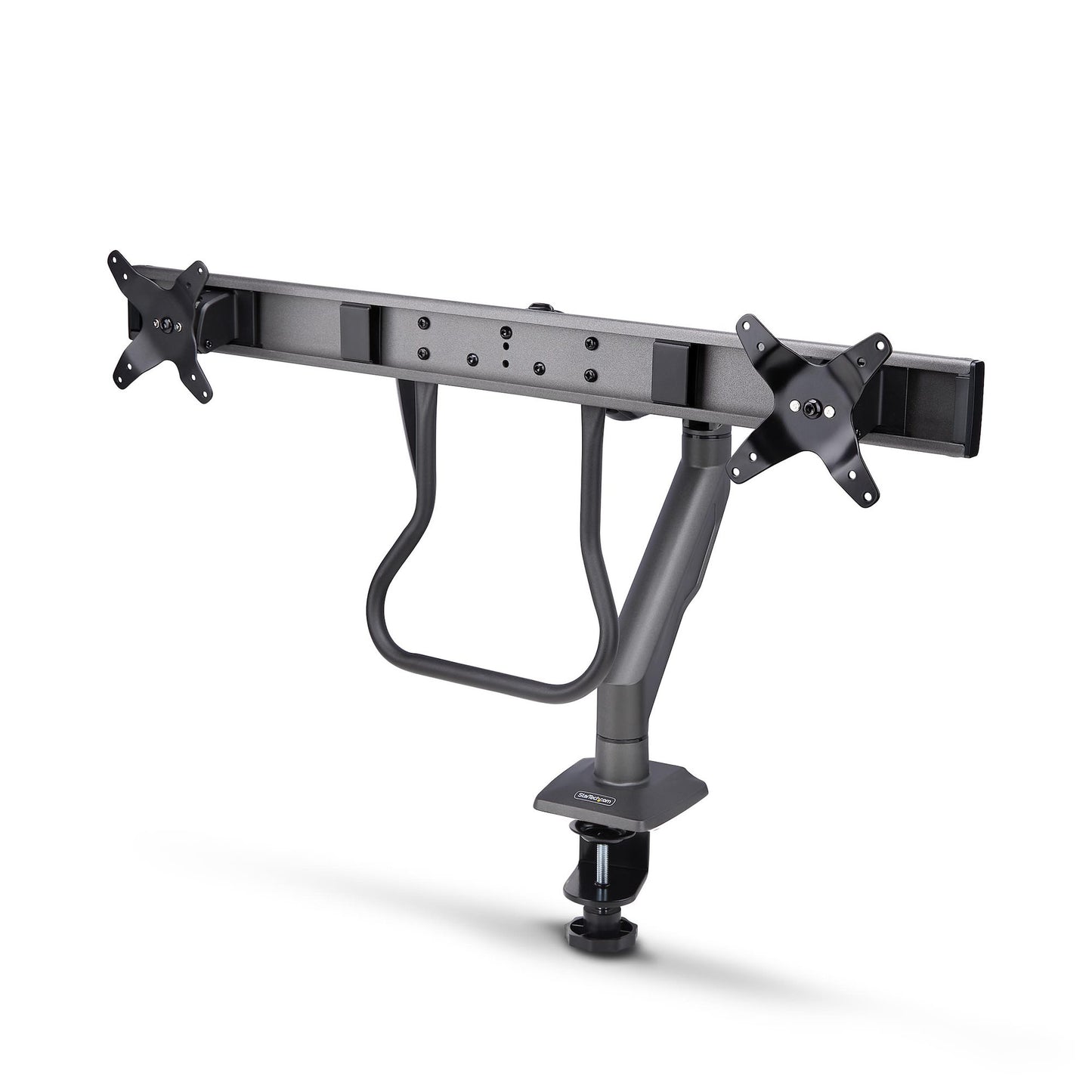 StarTech.com H2M1AS2-MONITOR-ARM soporte para pantalla plana 68.6 cm (27") Escritorio Negro