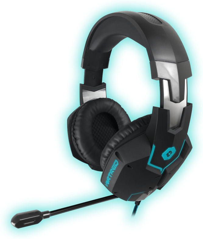 Audífonos Vortred Gamer 7.1 Assault Sonido Envolvente Color Negro