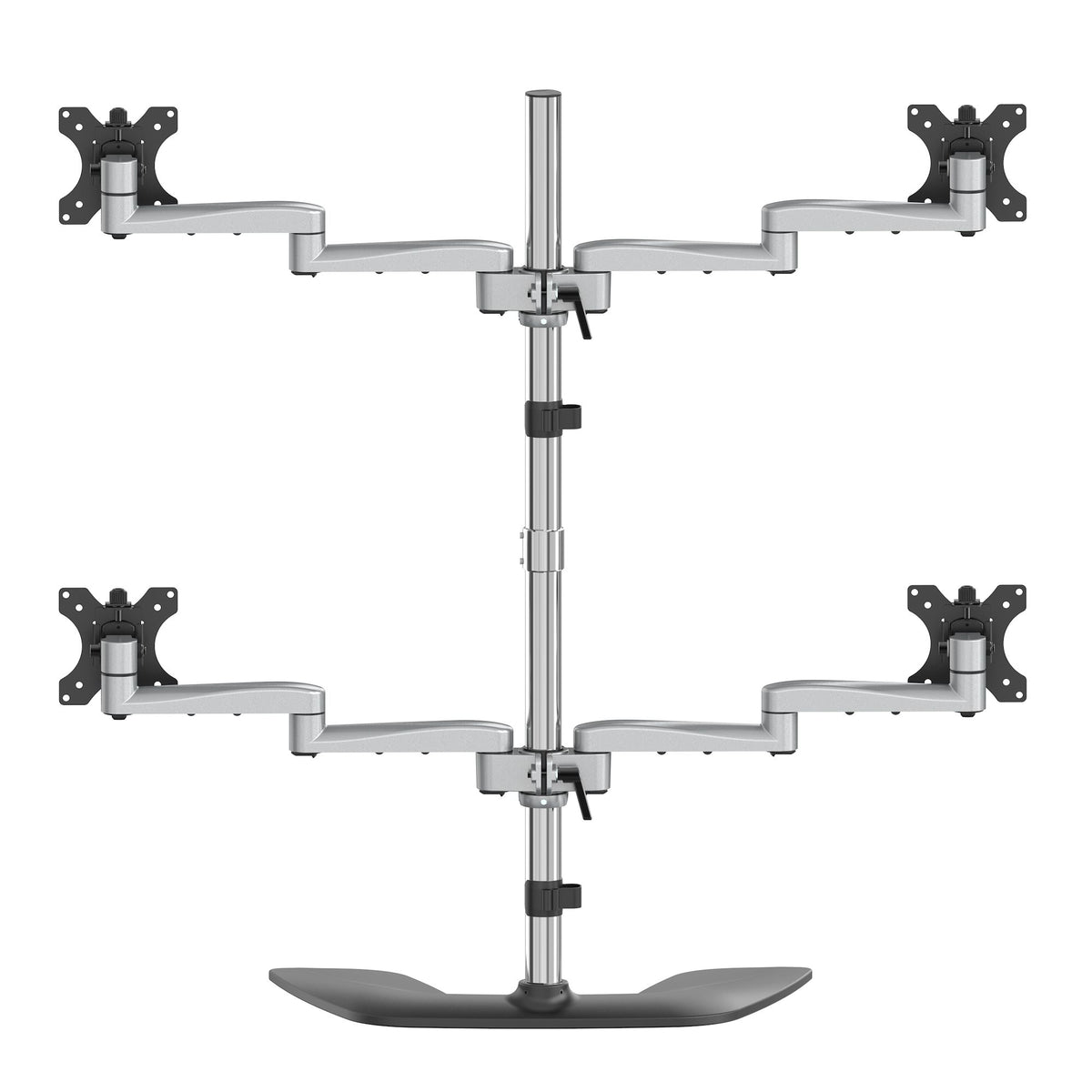StarTech.com ARMQUADSS soporte para pantalla plana 81.3 cm (32") Negro, Plata