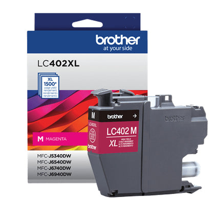 Brother LC402XLMS cartucho de tinta 1 pieza(s) Original Alto rendimiento (XL) Magenta