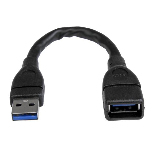 StarTech.com USB3EXT6INBK cable USB USB 3.2 Gen 1 (3.1 Gen 1) 0.152 m USB A 5 Gbit/s