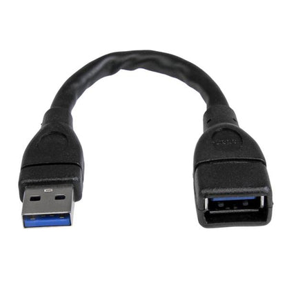 StarTech.com USB3EXT6INBK cable USB USB 3.2 Gen 1 (3.1 Gen 1) 0.152 m USB A 5 Gbit/s