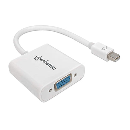 Manhattan 322508 adaptador de cable de vídeo 0.17 m Mini-DisplayPort VGA (D-Sub) Blanco