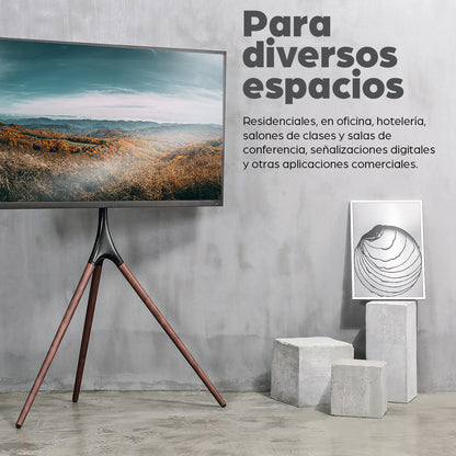 Manhattan 461795 soporte para pantalla plana 165.1 cm (65") Piso Azul, Café