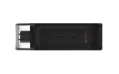 Memoria USB Kingston DataTraveler 70 64GB USB-C Color Negro