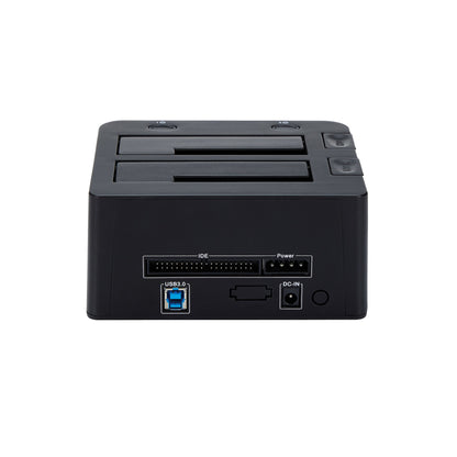 StarTech.com UNIDOCKU33 base de conexión para disco duro USB 3.2 Gen 1 (3.1 Gen 1) Type-B Negro