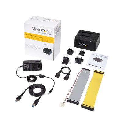 StarTech.com UNIDOCKU33 base de conexión para disco duro USB 3.2 Gen 1 (3.1 Gen 1) Type-B Negro