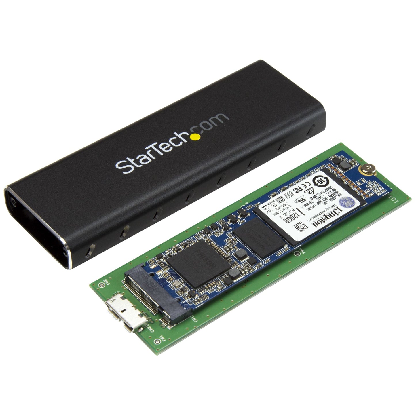 StarTech.com SM2NGFFMBU33 caja para disco duro externo Carcasa para SSD Negro