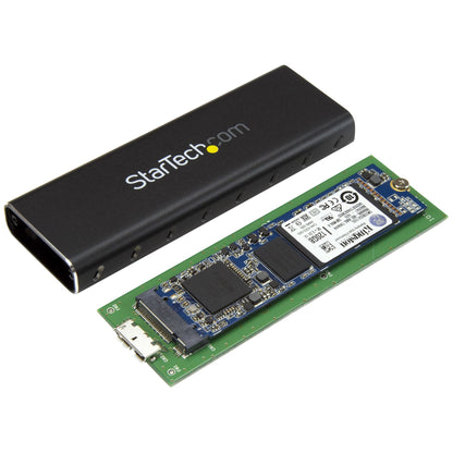 StarTech.com SM2NGFFMBU33 caja para disco duro externo Carcasa para SSD Negro