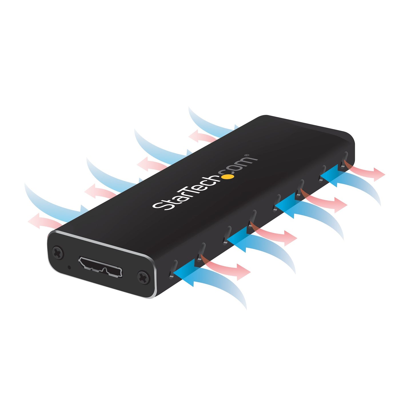 StarTech.com SM2NGFFMBU33 caja para disco duro externo Carcasa para SSD Negro