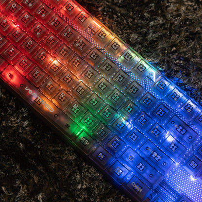Kit Gamer Perfect Choice Teclado Transparente + Mouse Helumo Alámbrico Ergonómico y Resistente