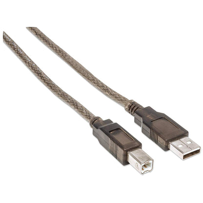 Cable Manhattan Extensión Activa USB Alta Velocidad A-B 11m Color Plata