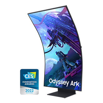 Monitor Samsung 55" Gaming Odyssey Ark 2th Gen 4K 3840x2160 165HZ VA Curvo 1000R 1MS HDR10 Bocinas Gaming HUB SMA