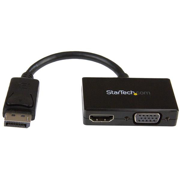 StarTech.com DP2HDVGA adaptador de cable de vídeo 0.15 m Negro