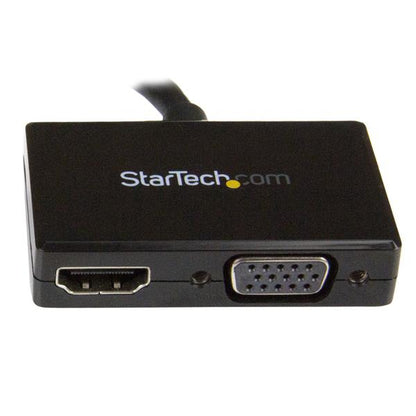 StarTech.com DP2HDVGA adaptador de cable de vídeo 0.15 m Negro