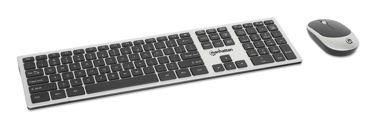 Teclado y Mouse Manhattan Optico Inalambrico 2.4G Negro combo