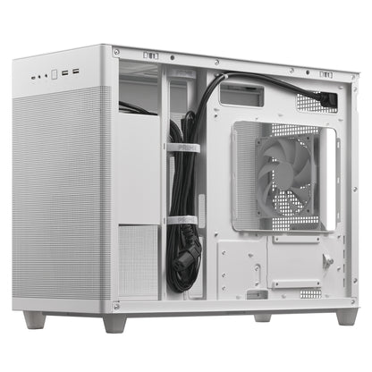 Gabinete Asus Prime AP201 White Paneles de Malla Micro ATX Blanco