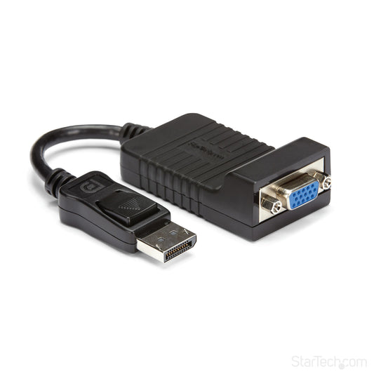 StarTech.com DP2VGA adaptador de cable de vídeo 0.08 m VGA (D-Sub) Negro
