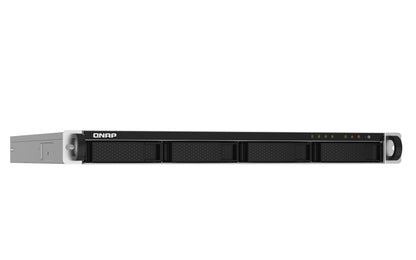 NAS QNAP TS-432PXU-RP de rack 1U, 4 bahías sin discos, Annapurna Labs AL324 de 1.7 GHz, 2 GB DDR4, aluminio y negro
