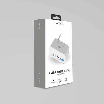 Acteck Energon Mate CE676 Universal Blanco Corriente alterna Carga rápida Interior