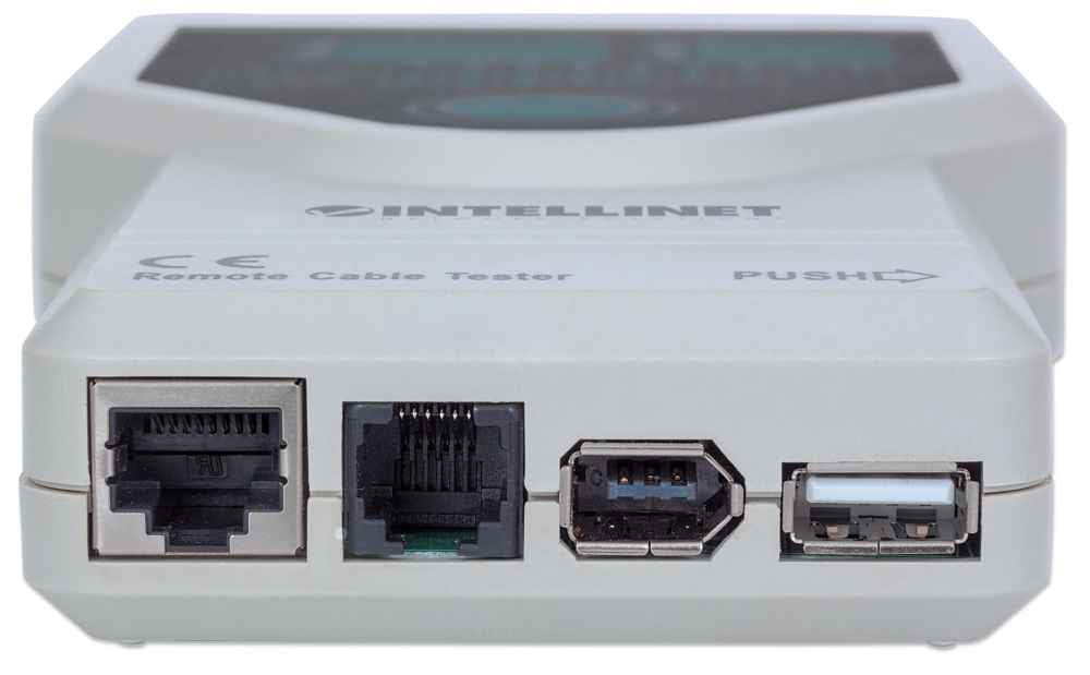 Probador de Cables Intellinet 5 en 1 Cat5/Cat6 Color Blanco
