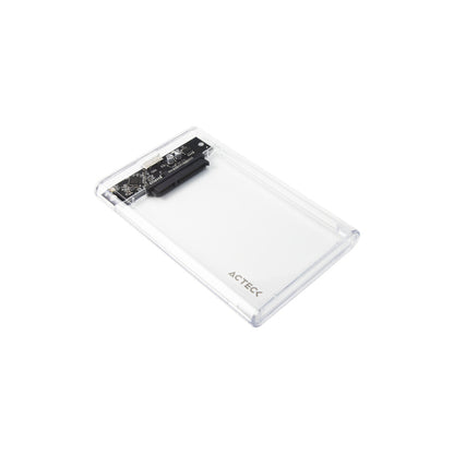 Gabinete Acteck de Disco Duro Armor Clear HC440 2.5 SATA USB 3.0 Blanco