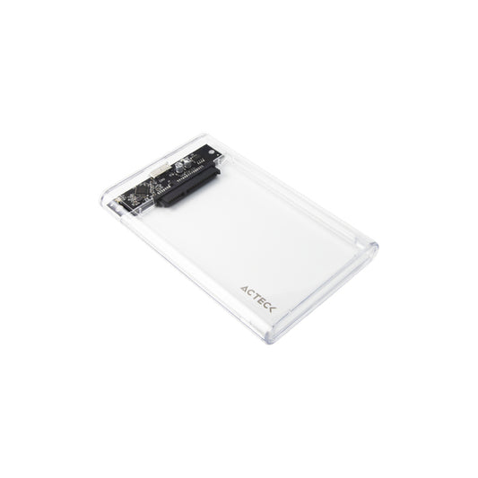 Gabinete Acteck de Disco Duro Armor Clear HC440 2.5 SATA USB 3.0 Blanco