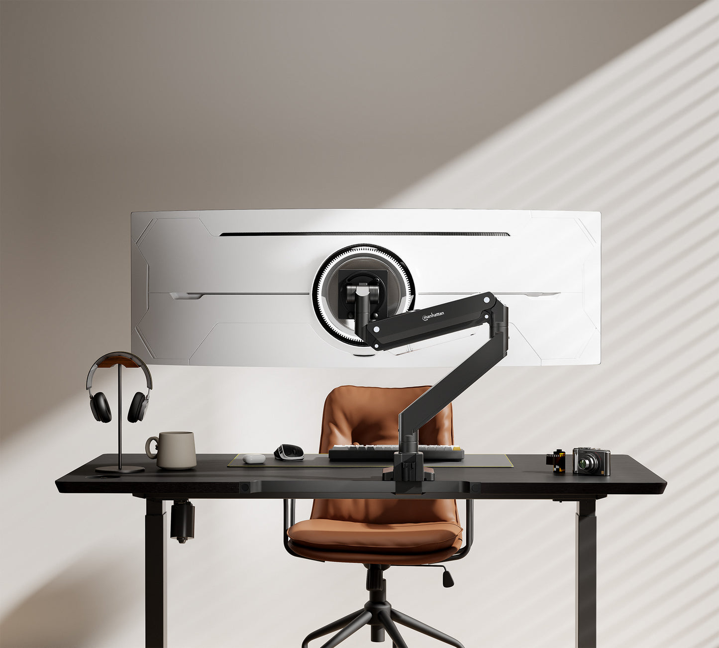 Soporte Monitor  Manhattan p/1 Monitor 17 a 57 Escritorio pistón