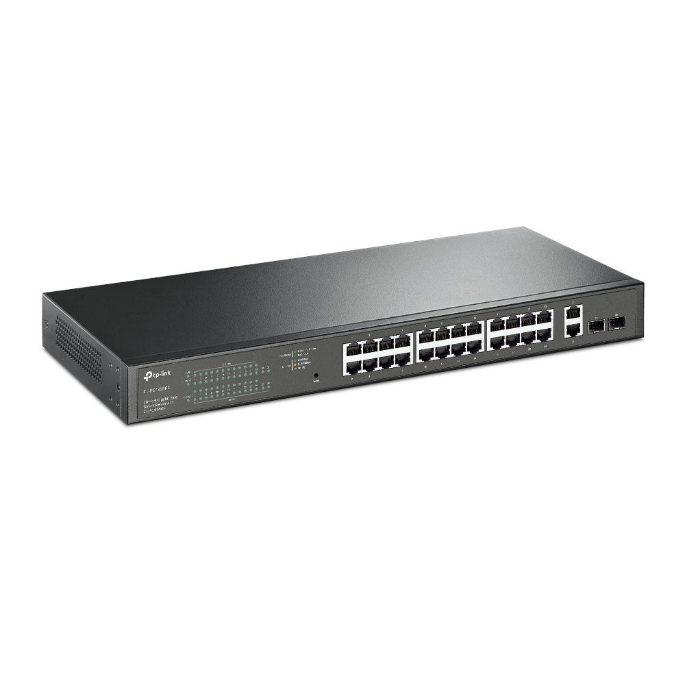 TP-Link TL-SG1428PE dispositivo de redes Gestionado L2 Gigabit Ethernet (10/100/1000) Energía sobre Ethernet (PoE) 1U Negro