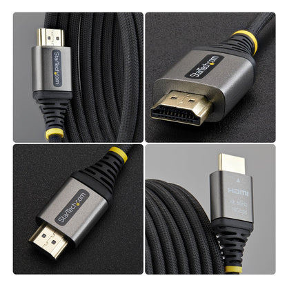 StarTech.com HDMI2-FLEX-4K60-1M cable HDMI HDMI Tipo A (Estándar) Negro, Plata