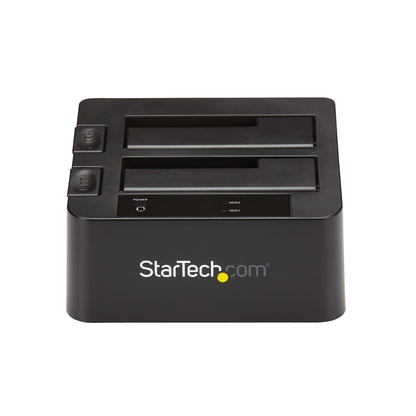StarTech.com SDOCK2U313 base de conexión para disco duro USB 3.2 Gen 2 (3.1 Gen 2) Type micro-B Negro