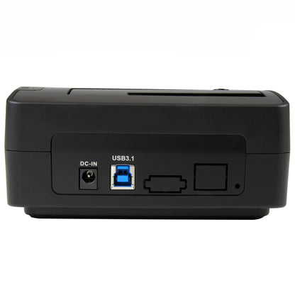 StarTech.com SDOCKU313 base de conexión para disco duro USB 3.2 Gen 2 (3.1 Gen 2) Type micro-B Negro