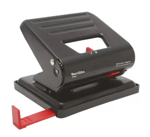 Perforadora Barrilito Profesional 7/8cm Color Negro