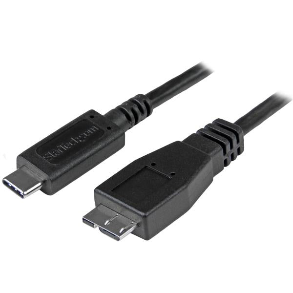 StarTech.com USB31CUB1M cable USB USB 3.2 Gen 2 (3.1 Gen 2) USB C Micro-USB B 10 Gbit/s Negro