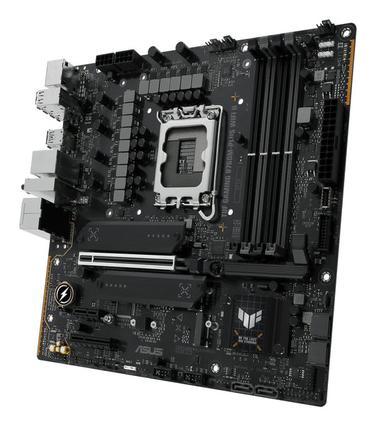 Tarjeta Madre Asus TUF Gaming B760M-PLUS WIFI II 4xDDR5 192GB 7800Mhz PCIe 5.0 M.2 HDMI DP S 1700 13th 14th mATX Wi-Fi6E