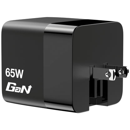 Cargador Verbatim GaN 65W de Cable retráctil