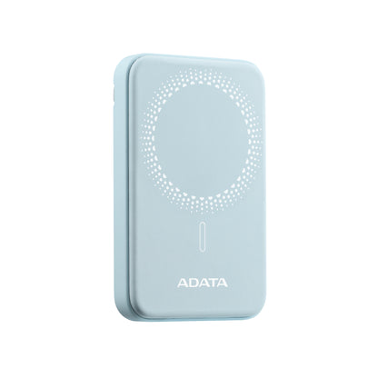 Power Bank Adata Inalámbrico 5000MAH de Carga Rápida QC PD de 20 W Magnético Color Azul