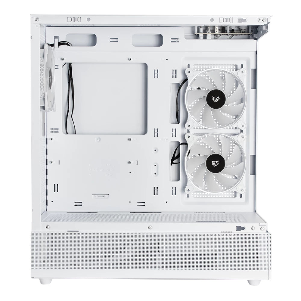 Gabinete Gamer Balam Rush Media Torre Tank Super 9200 TB Max MB ATX USB C 3.1/xUSB 3.0/USB 2.0 ARGB Blanco