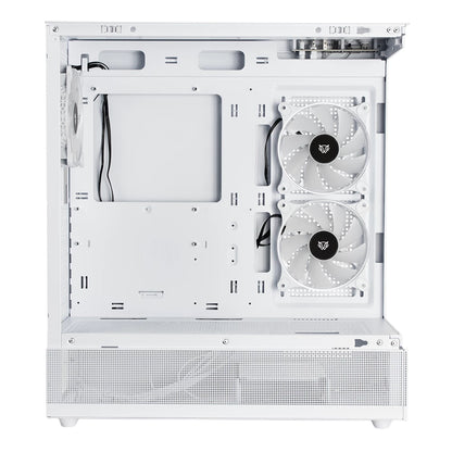 Gabinete Gamer Balam Rush Media Torre Tank Super 9200 TB Max MB ATX USB C 3.1/xUSB 3.0/USB 2.0 ARGB Blanco