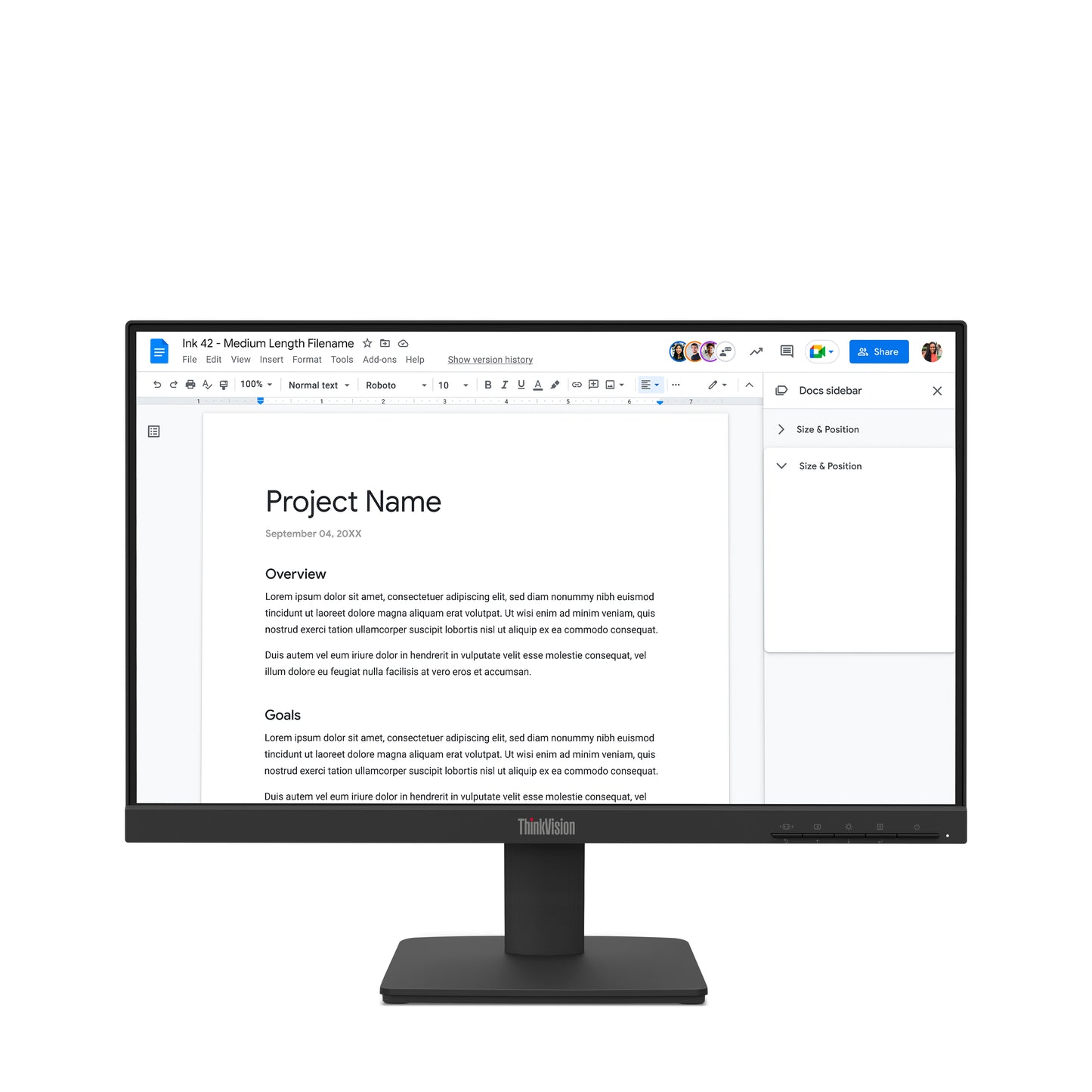 Lenovo ThinkVision S22-4e monitor de computadora 54.6 cm (21.5") 1920 x 1080 Pixeles Full HD LED Negro